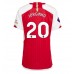 Billige Arsenal Jorginho Frello #20 Hjemmebane Fodboldtrøjer Dame 2023-24 Kortærmet